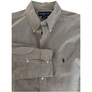 Ralph Lauren Men's Button Down Long Sleeve‎ Pony Shirt Size XLarge Blair Checks